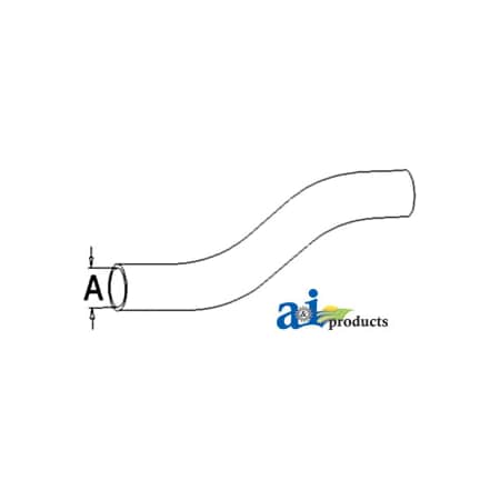 A & I Products Radiator Hose, Upper 14" x2" x2" A-70249759